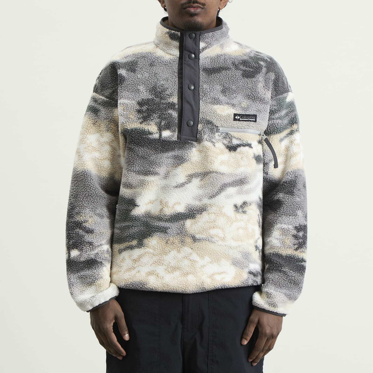 Columbia Men's Helvetia™ II Printed Half Snap Fleece in Shark Dreaming