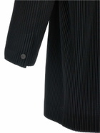 Issey Miyake Single-breasted Pleated Coat