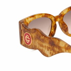 Casablanca Men's Wave Sunglasses in Gold/Brown