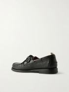Officine Creative - Balfron Leather Boat Shoes - Black