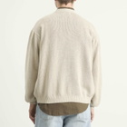 Kaptain Sunshine Men's Cotton Washi Hand Frame Cardigan in Ash Grey