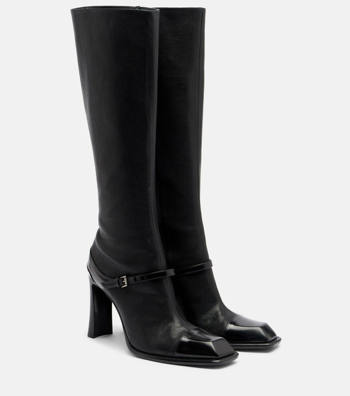 McQueen Niko leather knee-high boots