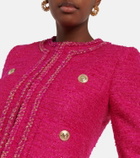 Rebecca Vallance Feather-trimmed tweed jacket