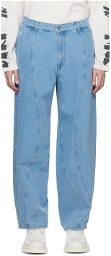 Henrik Vibskov Blue Engineered Jeans