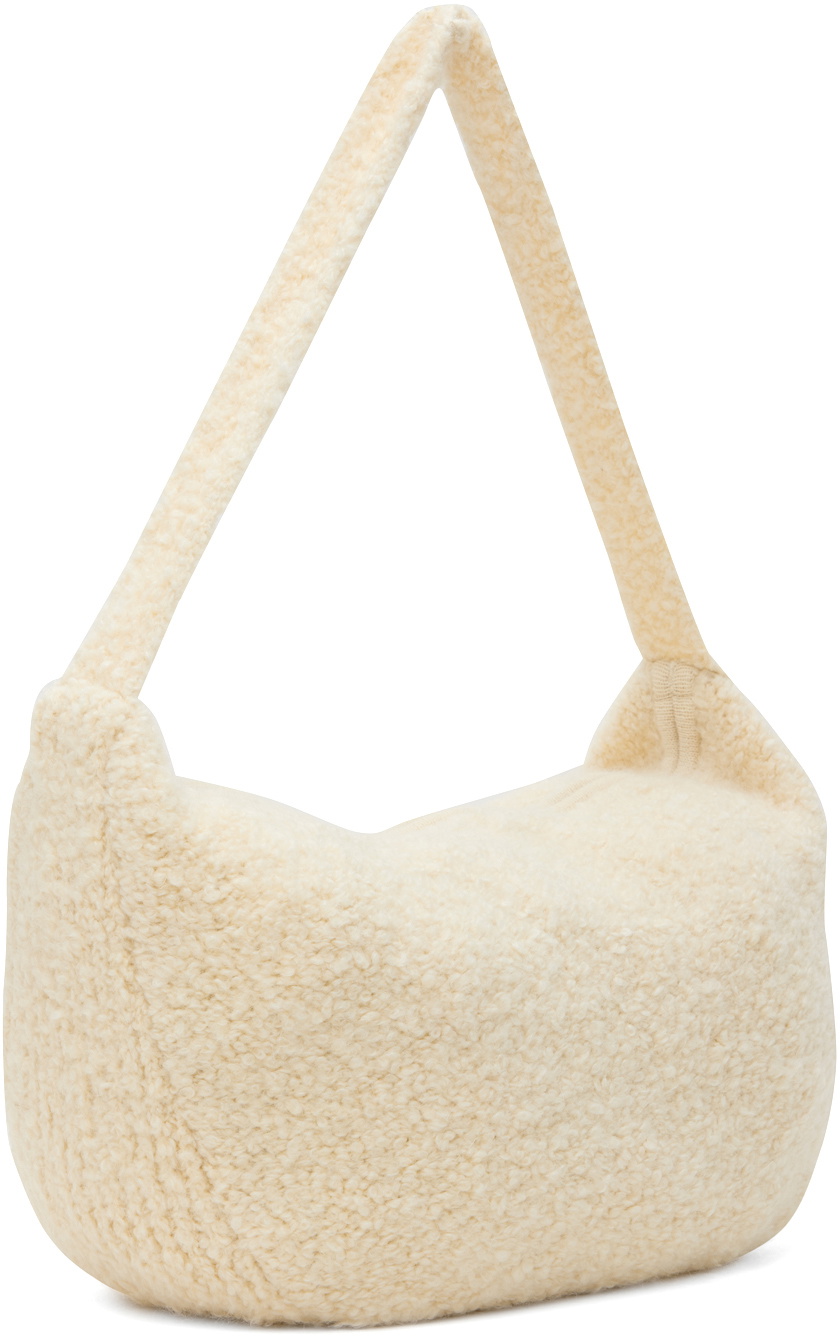 Cordera Off-White Wool & Mohair Bag