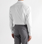 Ermenegildo Zegna - Slim-Fit Cotton-Jacquard Shirt - White