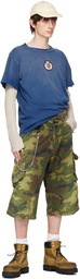 424 Green Camouflage Shorts