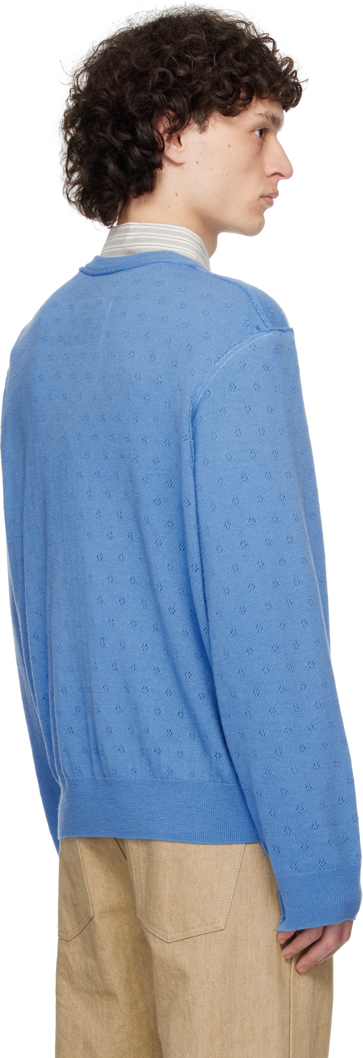 Camiel Fortgens Blue Frankenstein V-Neck Sweater