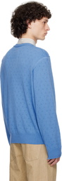 Camiel Fortgens Blue Frankenstein V-Neck Sweater