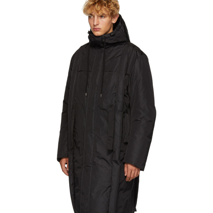 Craig Green Black Long Crinkle Down Jacket Craig Green