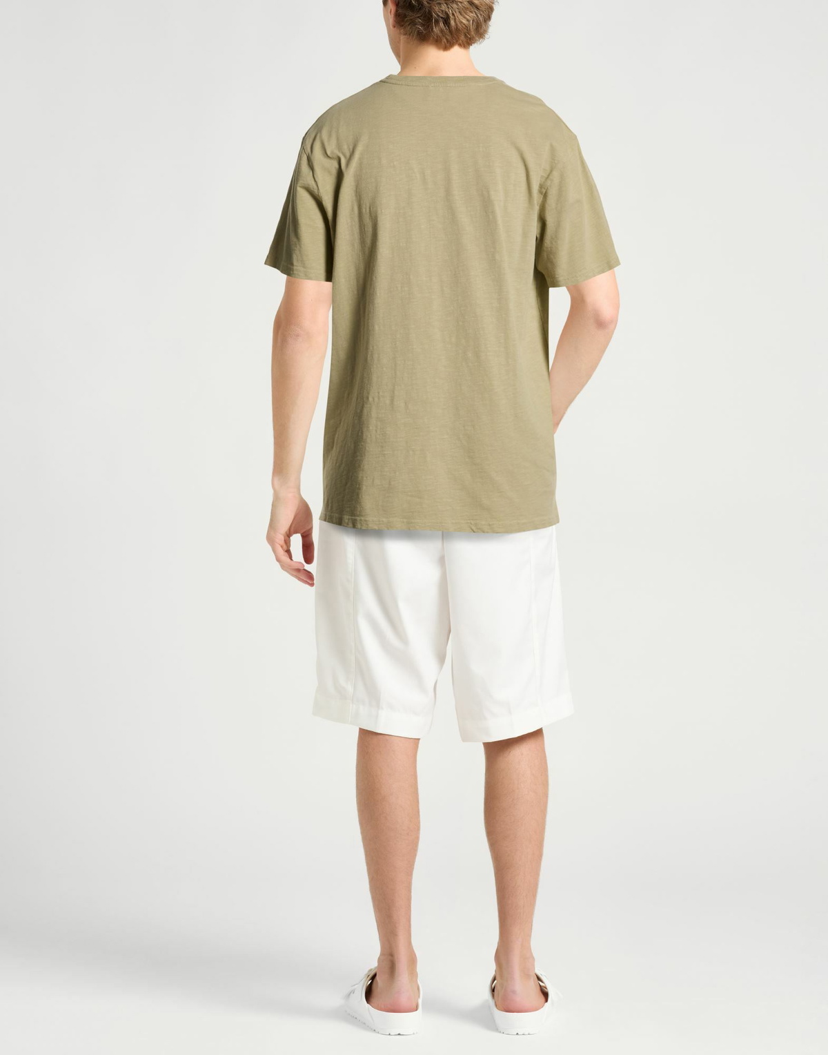 Closed Mens T-shirt in Sage green