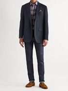 SID MASHBURN - Virgil No. 3 Basketweave Cotton and Wool-Blend Blazer - Blue