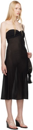 BELLE Black Lea Midi Dress
