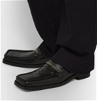 Martine Rose - Chain-Trimmed Leather Loafers - Black