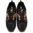 New Balance Black and Orange 530 Sneakers