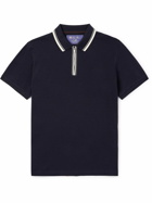 Loro Piana - Regatta Stretch-Cotton Piqué Half-Zip Polo Shirt - Blue