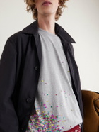 Dries Van Noten - Embellished Cotton-Jersey T-Shirt - Gray
