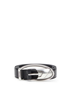 Diesel 3 cm belt in bonded leather - Belts - Unisex - Black