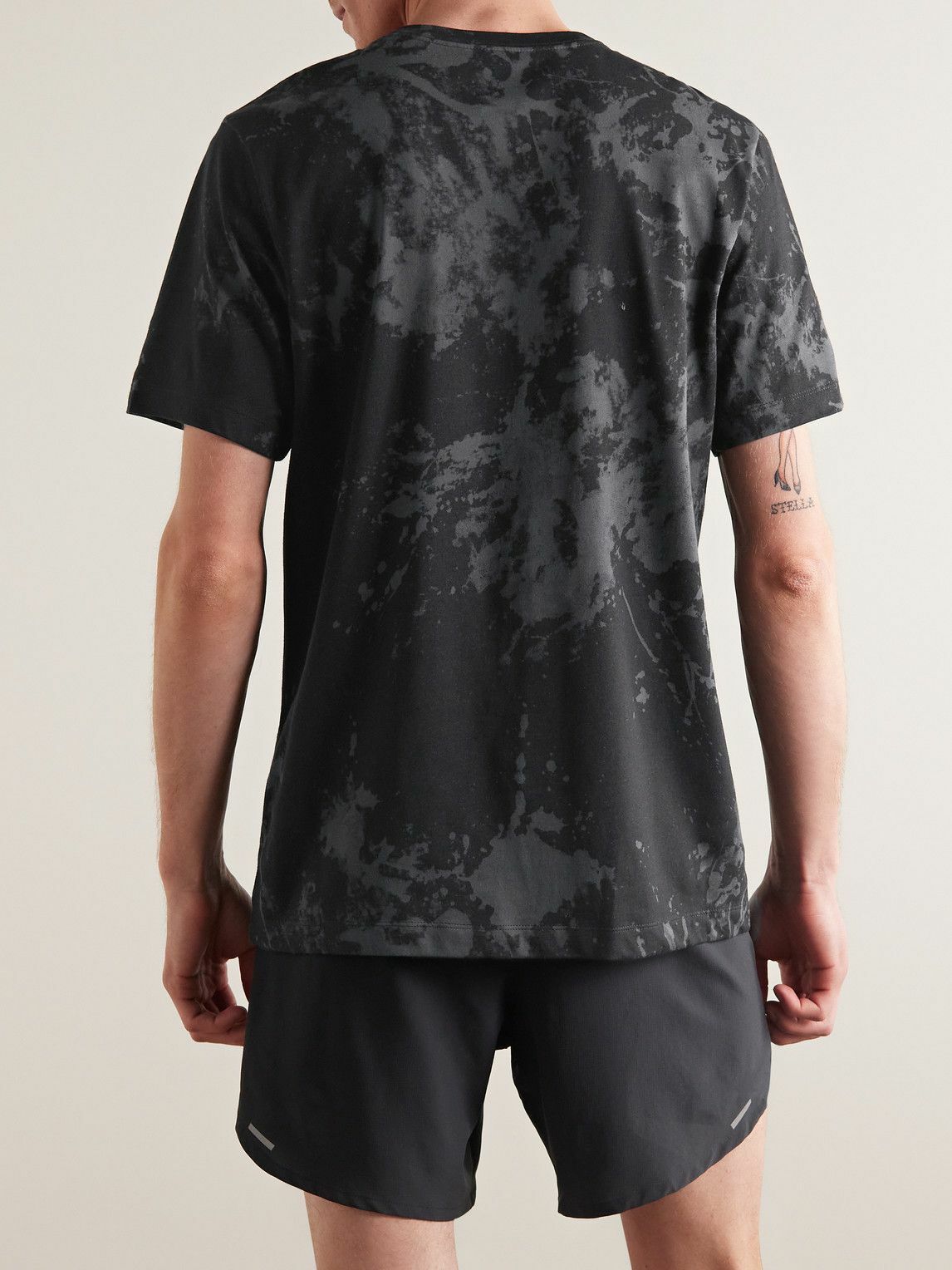 Nike Running Run Division Logo-Print Tie-Dyed Dri-FIT T-Shirt