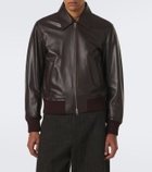 Ami Paris Leather blouson jacket