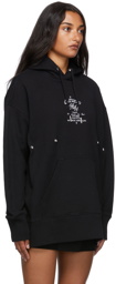 Givenchy Black Fitted Crest Hoodie