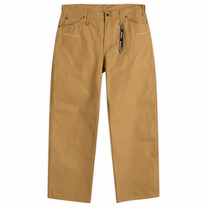 Photo: MASTERMIND WORLD Men's x Dickies Duck Carpenter Pant in Camel