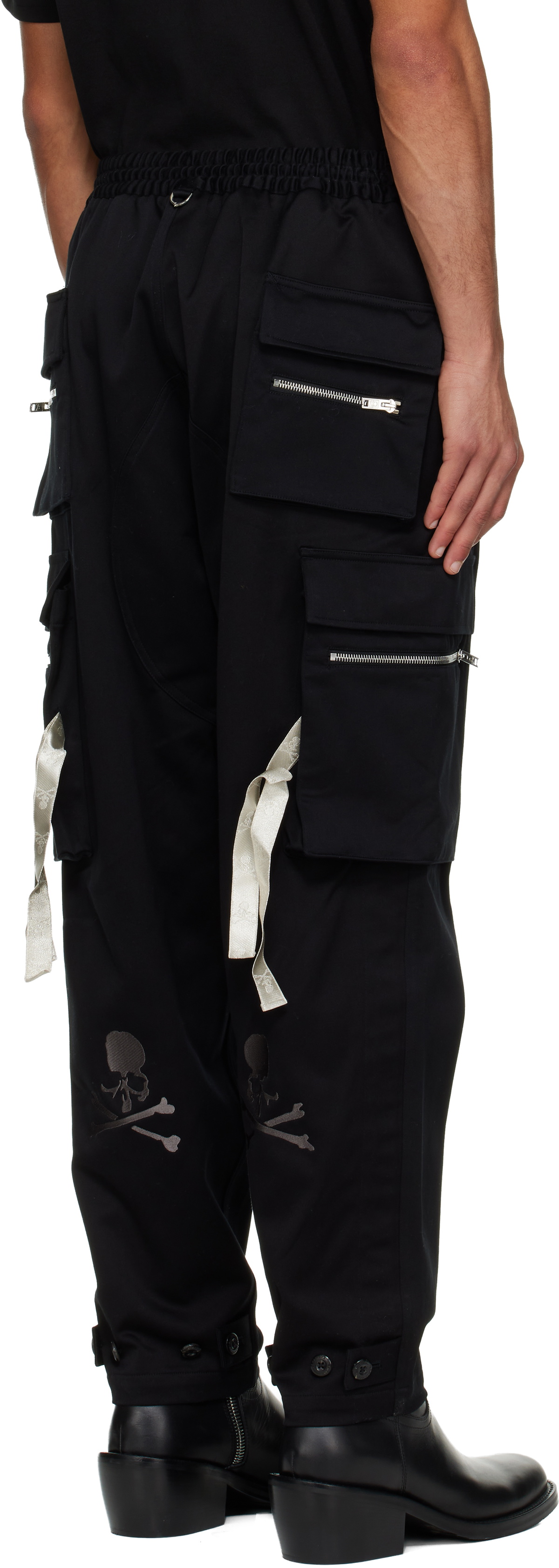 MASTERMIND WORLD Black Regular Cargo Pants