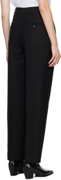 TOTEME Black Double-Pleated Trousers