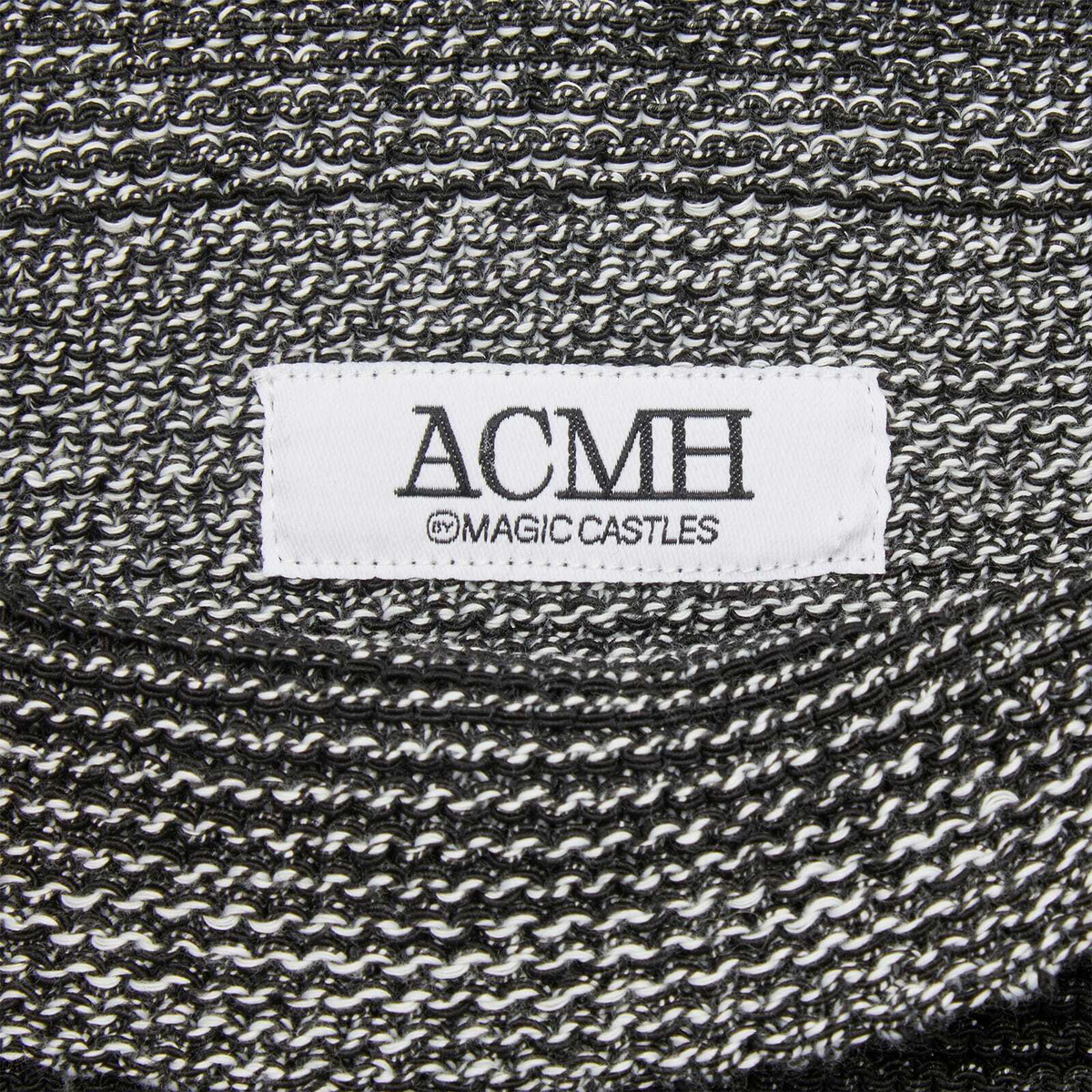 ACMH by Magic Castles Men's Knitted Pouch in Charcoal 