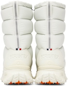 Moncler White Apres Trail High Snow Boots