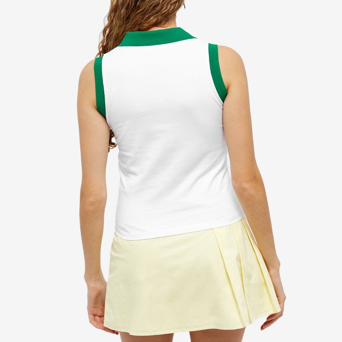 Shrimps Women's V-Neck Tank Top in Multi/White/Green