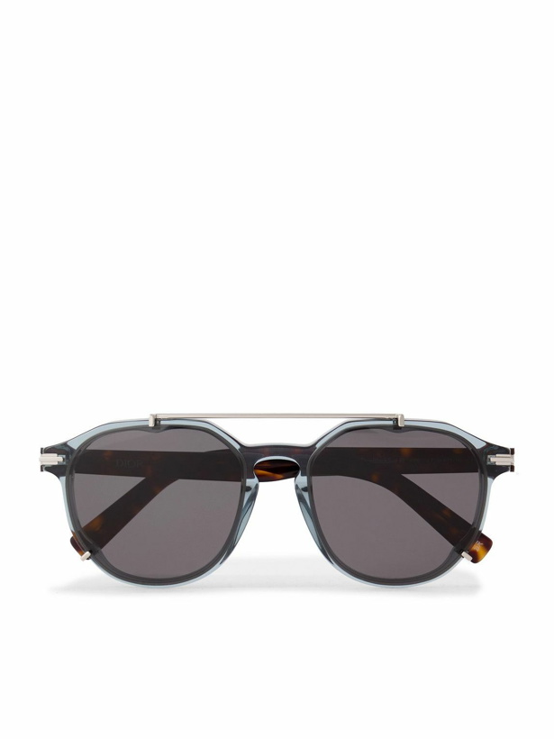 Photo: Dior Eyewear - DiorBlackSuit RI Round-Frame Acetate and Silver-Tone Sunglasses