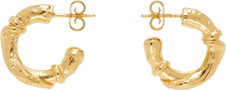 Photo: Alighieri Gold 'The Cat’s Cradle Hoops' Earrings