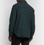 Albam - Checked Cotton-Flannel Shirt - Green