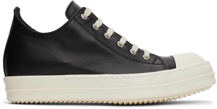 Photo: Rick Owens Black Calfskin Low Sneakers