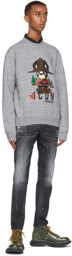 Dsquared2 Grey Graphic 'Icon' Sweatshirt