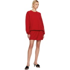 Sandy Liang Red Kazia Knit Minidress