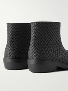 Bottega Veneta - Fireman Intrecciato Rubber Boots - Black