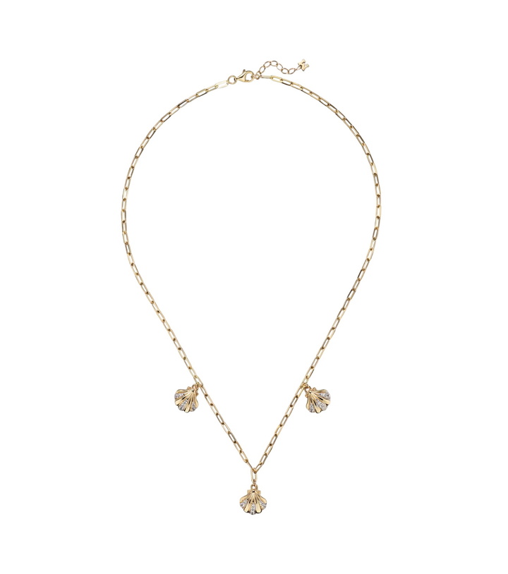 Photo: Mateo 3 Petite Venus Shell 14kt gold (585/1000) necklace with diamonds