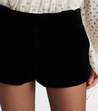 Chloé Cotton velvet shorts