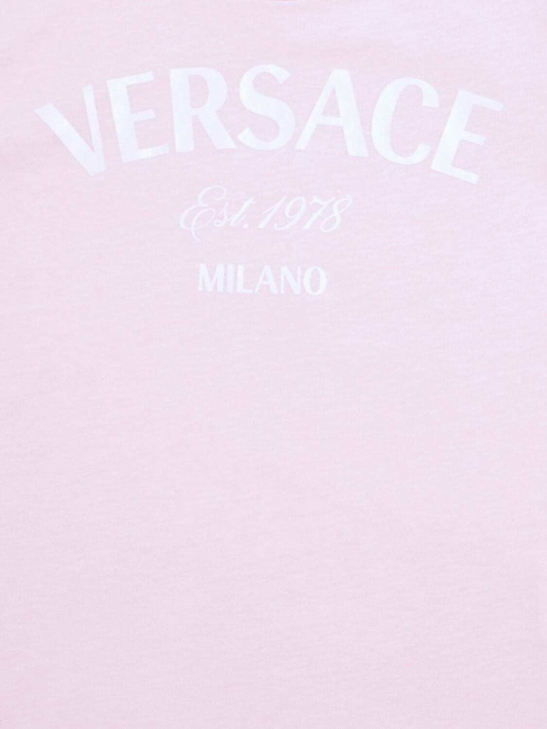 関税込【VERSACE】Printed cotton jersey T-shirt VERSACE Printed Cotton Jersey T-shirt Versace