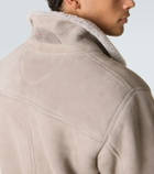 Kiton Suede field jacket