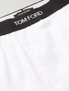 TOM FORD - Cotton Boxer Shorts - White