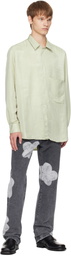 FORMA Green Fluid Pocket Shirt
