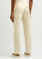 Percival Stay Press Auxiliary Cotton Trousers Cream