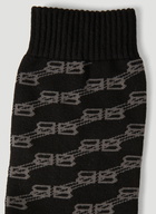 Balenciaga - BB Monogram Socks in Black