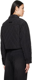 Juun.J Black Quilted Jacket