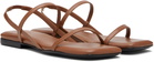 ANINE BING Brown Hilda Flat Sandals