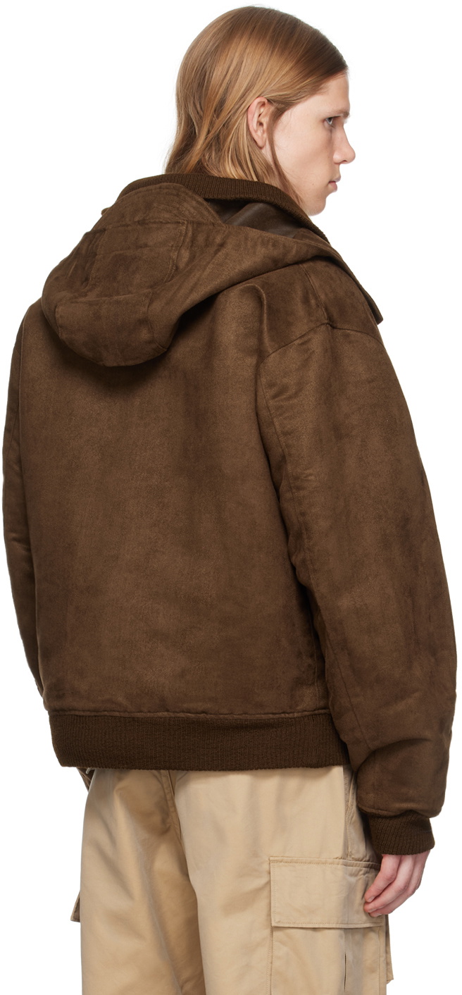 Engineered Garments Brown LL Faux-Suede Bomber Jacket