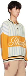 Rhude Multicolor Striped Polo